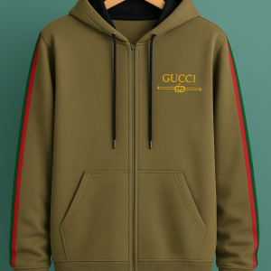 Stay Warm in Style with Gucci Hoodie(Olive)